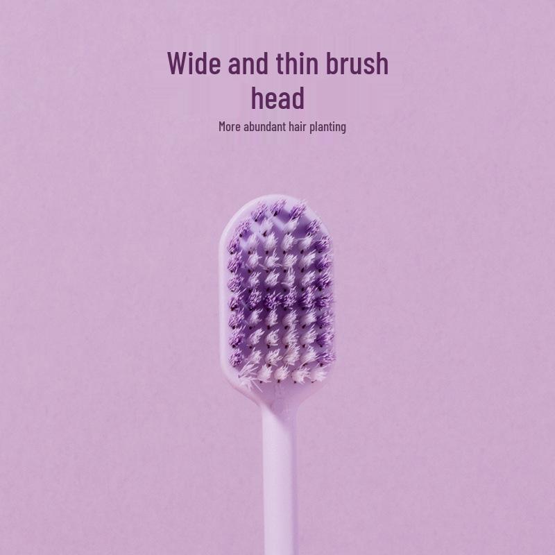 Premium Soft Bristle Adult Toothbrush Set for Couples, Families & Students - Wide Head for Sensitive Teeth Care, Family Pack