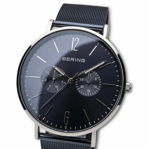 BERING Men's Analog Quartz Watch, Classic Collection, Stainless Steel Strap & Sapphire Crystal, 14240-307. Officially Imported. 3-Year Internal Warran