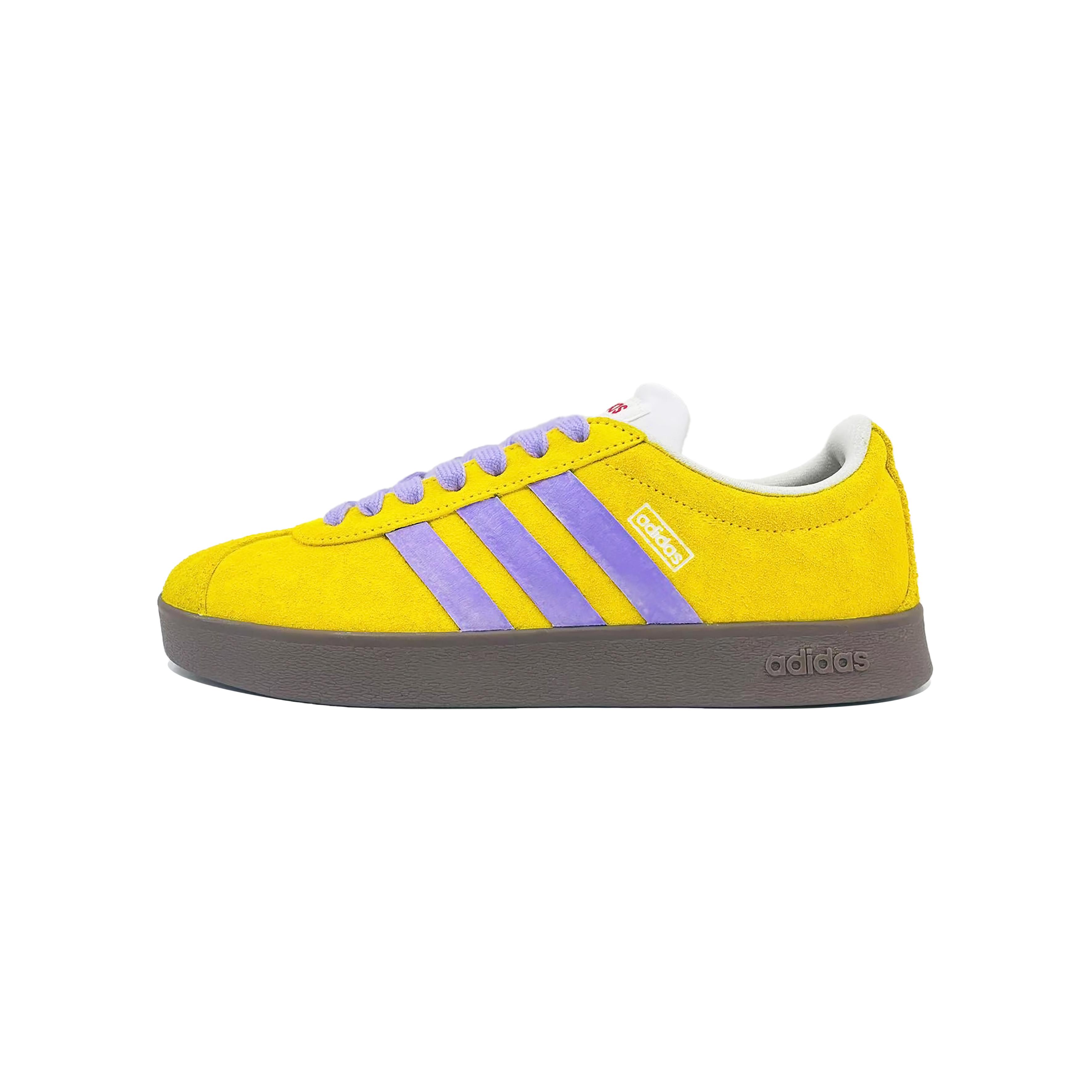 

Adidas VL COURT 2.0 Lemon Purple Chapter Lightweight Low top Skateboard Shoes Unisex Yellow Purple White HQ1802(Team1230-) 35⅔