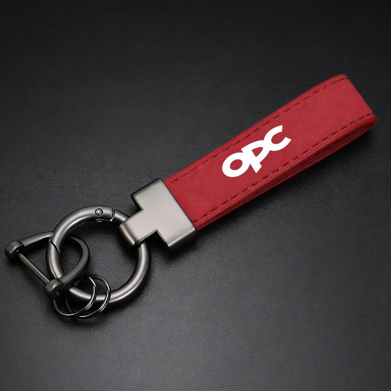 

Fashion Suede Leather Key Chain Car Keychain For Opel Astra Insignia Vivaro Corsa Mokka Zafira Vectra OPC Vauxhall Meriva червоний