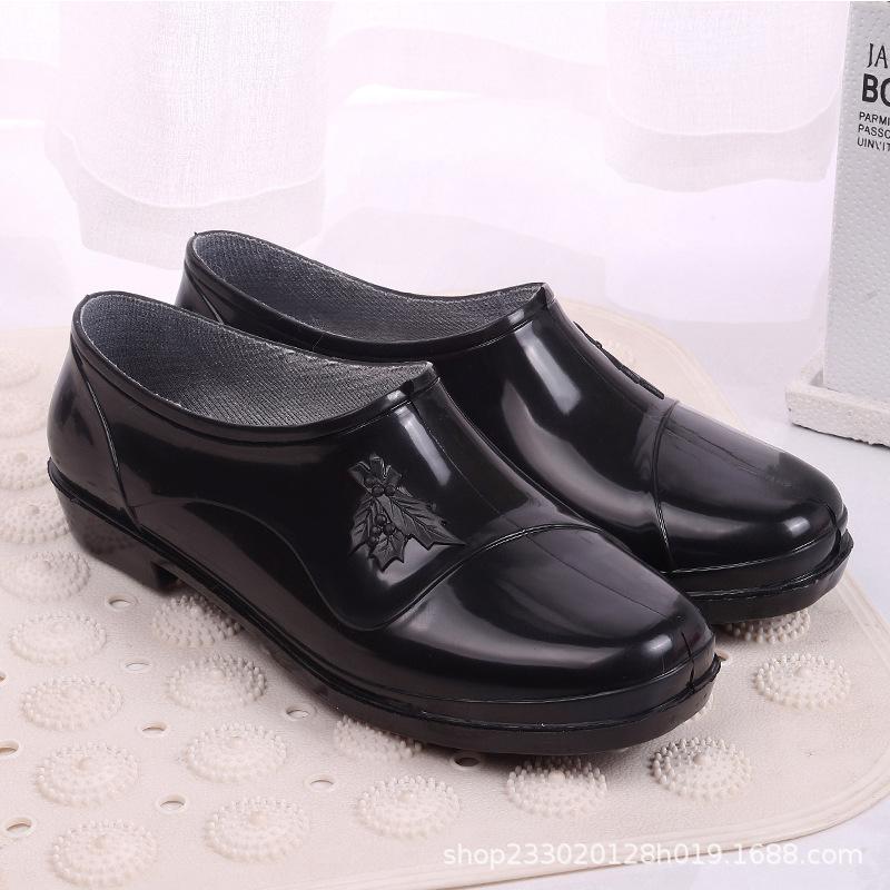 Rain Boots Women Waterproof Ankle Rubber Shoes Woman Working Garden Galoshes Comfort Water Shoes Botas De Agua Mujer Lluvia