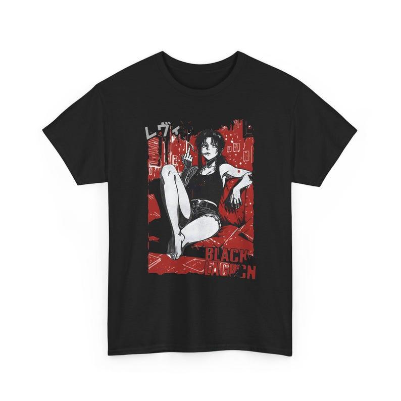 2026 New Hot Sale Black Black Lagoon Anime Grpahic T-shirt Men Women Hip Hop Streetwear Oversized T Shirt Casual Loose Crew Neck Summer Tops