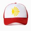 Camino De Santiago Symbol Large Yellow Scallop Shell cap fashion casual mesh sun hat Adjustable Breathable snapback hat