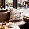 Polka Dots Cushion Cover Set of  Decorative Short Plush Pillow Covers for Sofa Soft  Cushion Case x cm