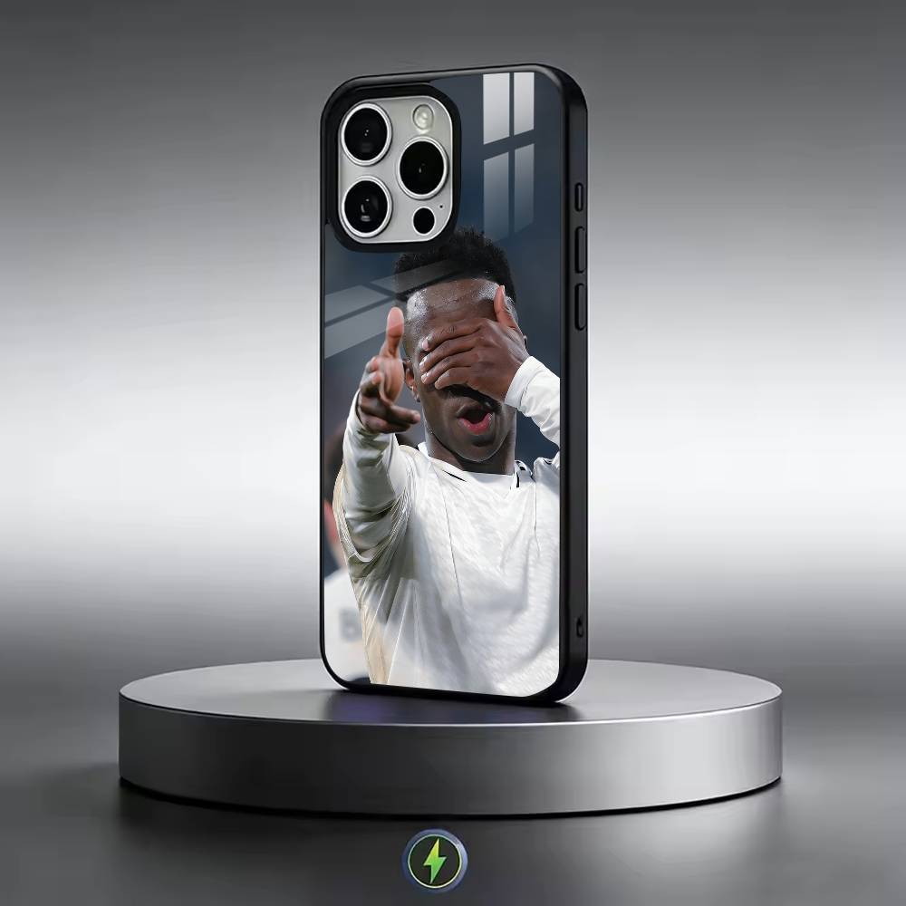 Football For V-Vinicius Junior   Phone Case For iPhone17,16,15,14,13,12,11 Plus,Pro Magnetic with Magsafe Wireless Charging