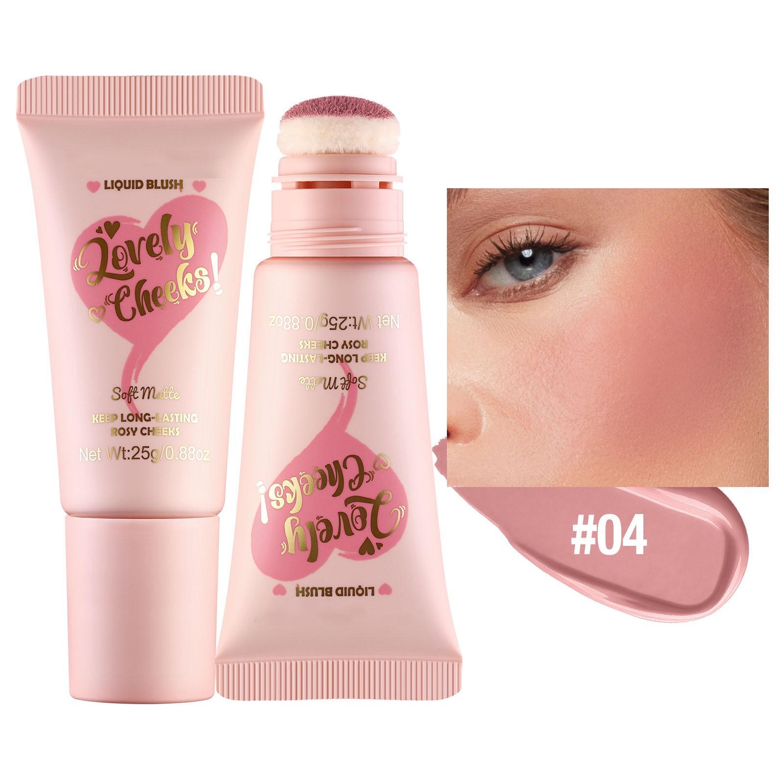 

Жидкие румяна-стик Легкие дышащие жидкие румяна Водостойкие румяна Beauty Wall Anti-smudge Milk Cream Blush Natural Makeup25ml One Size