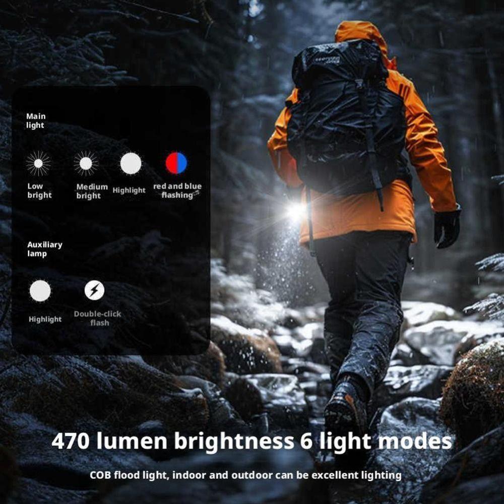 Tail Magnet Mini Flashlight 5 Modes Outdoor Camping Light COB Emergency Worklight Car Maintenance