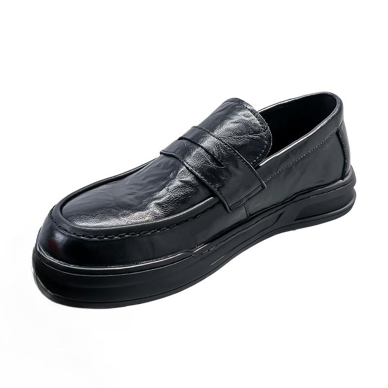 

Genuine Leather Men Casual shoes 44 чёрный