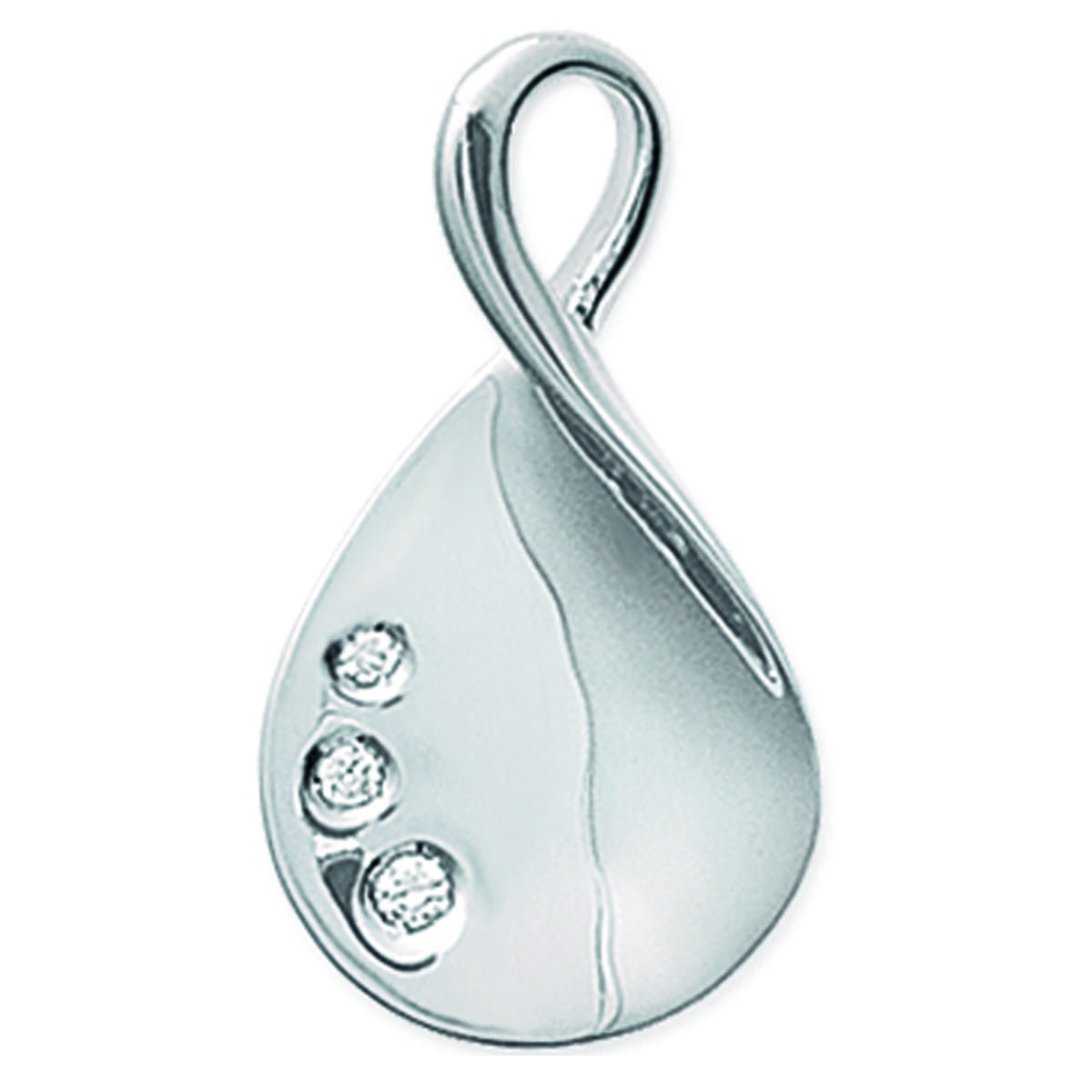 

Les Trésors De Lily [G7833] - Серебряный кулон Богиня Белое серебро - 15x28 мм