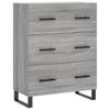 Vidaxl Cabinet, Sonoma Grey Oak, 69.5X34X90Cm, Wood-Based Material
