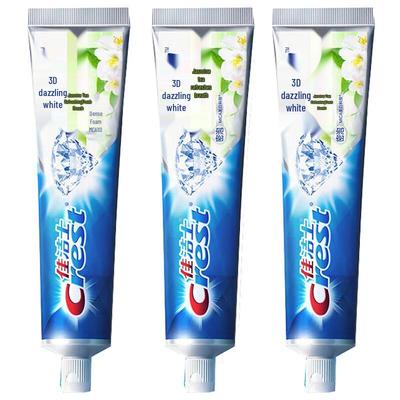 Crest 3D White Whitening Toothpaste, Jasmine Tea Fresh, 3-Pack