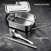 Xiyi 304 Stainless Steel Lunch Box with Lid & Cutlery Set