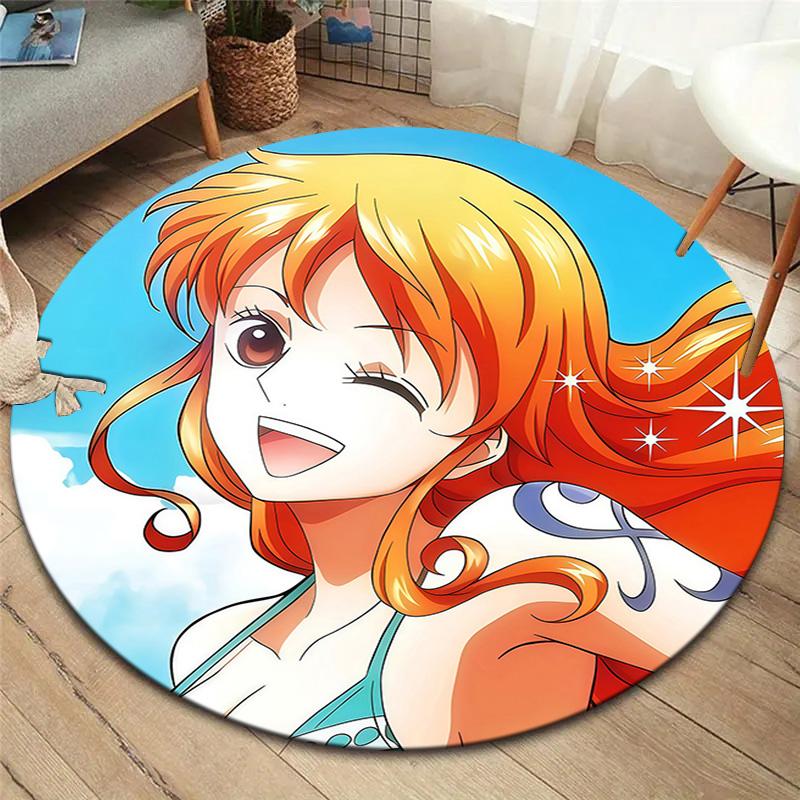 Nami Round Area Rug Carpet Rug For Living Room Bedroom Sofa Playroom Decor Nonslip Floor Mat