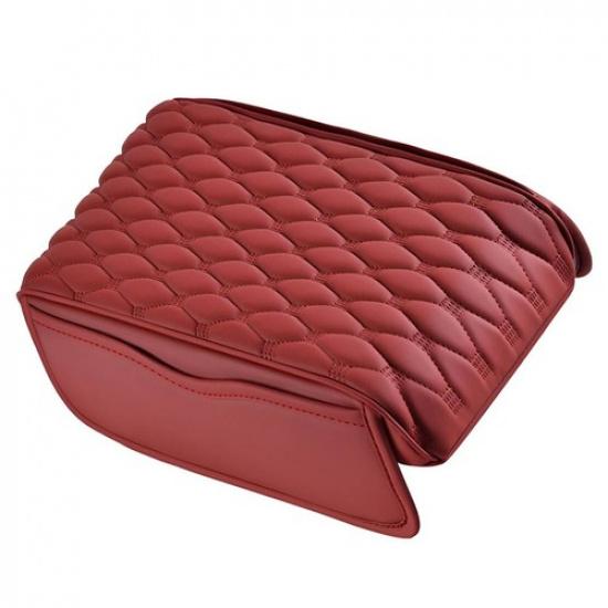 Center Console Seat Armrest Cushion Box Cover Protector With Side Pockets Use