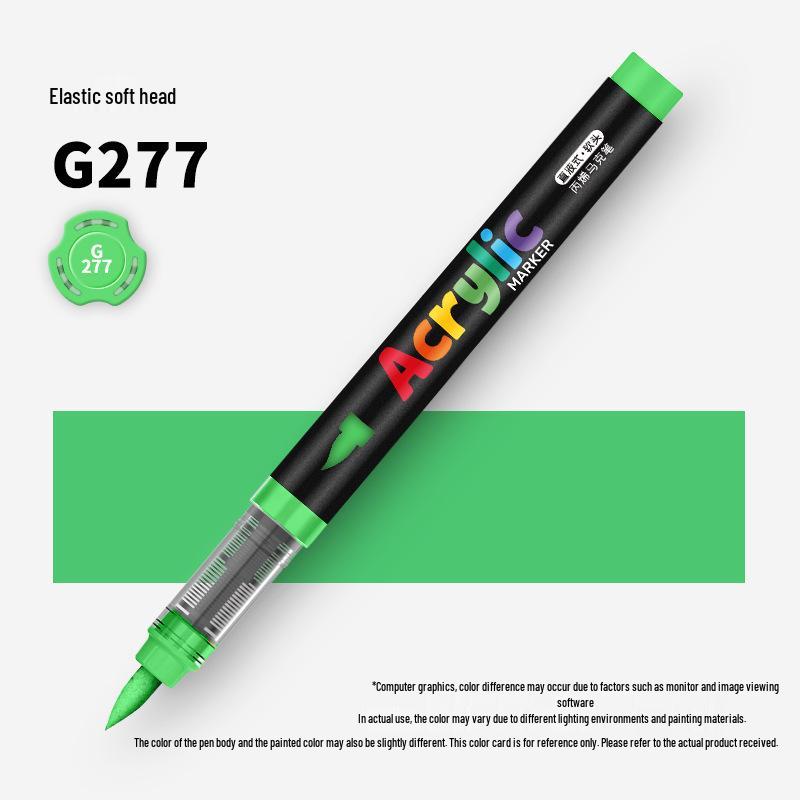 60-Color Soft Tip Liquid Ink Acrylic Marker Set for Primary School Art