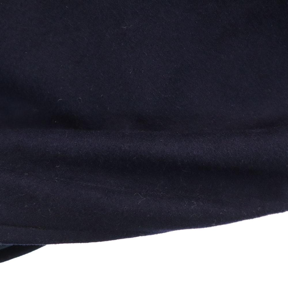 VINTAGE 70s Ball Chain Sports Jacket Melton Jacket Navy Men's Used