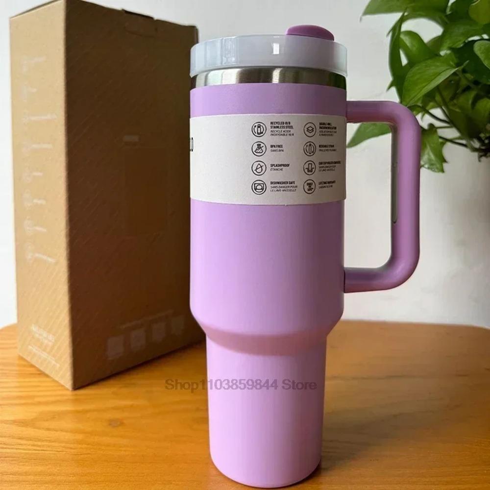 2025 Large Capacity 40Oz Stainless Steel Vacuum Flask - Insulated Tumbler Cup with Lids and Straws, Perfect for Travel
