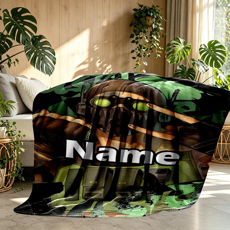 Custom Name Personalized Apex Legends Print Blanket, Home Decor, Bedroom, Sofa, Camping, Couch, Gifts for Birthday Christmas