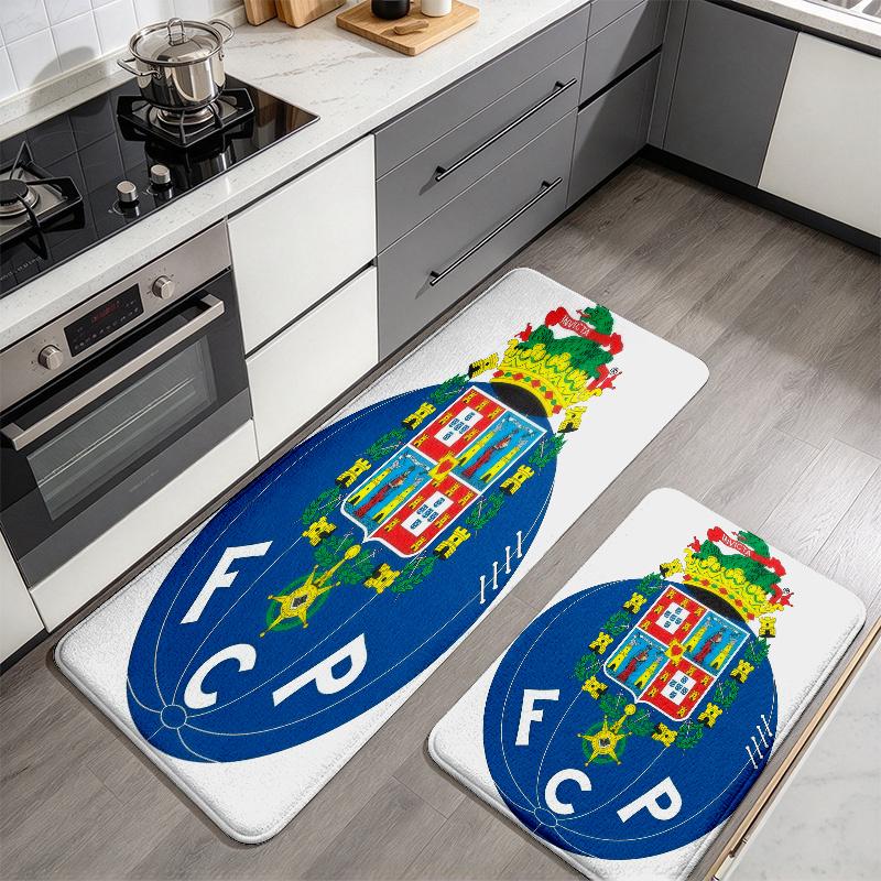 FC Porto poster Flannel Kitchen Mat Christmas Soft Area Rug Non Slip Floor Carpet Home Decoration