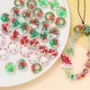 5pcs/lot Christmas Elements Glass Beads Loose Spacer Beads For Jewelry Making DIY Bracelet Necklace Accessories