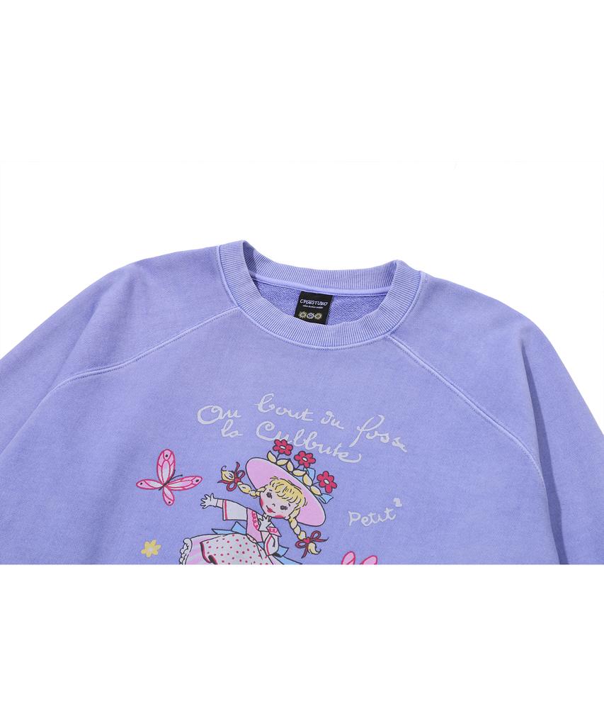 CPGN STUDIO Petit Lily Raglan Pigment Sweatshirt Lavender
