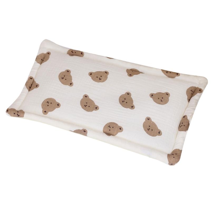 Baumwolle Babybettwäsche Kissen Neugeborenen Säuglingskissen Sicher & Bequemes Kissen Sanfte Unterstützung für Neugeborene Erholsamer Schlaf