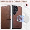 Business Retro 2-in-1 Abnehmbare Magnetische Leder Handyhülle Für Samsung Galaxy S26 Ultra S25 S24 Plus S23 S22 Für Magsafe Hülle