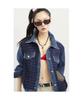 Lucky Chouette Tweed Mix Denim Jacket (Blue) Lfpds25100Bux