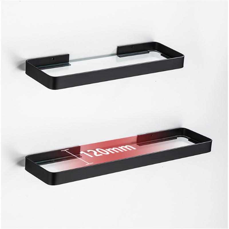 Bathroom Storage Organizer Bathroom Shelf Aluminum White Glass Shelf Bathroom Corner Shelf Wall Mounted Kitchen Storage Holder