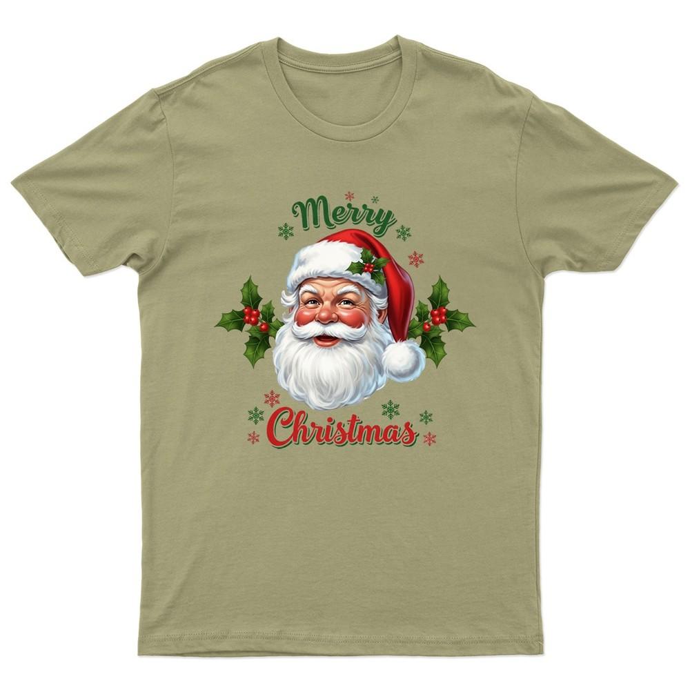 Merry Christmas Santa Claus TShirt Unisex Gift Retro Seasonal Funny Xmas