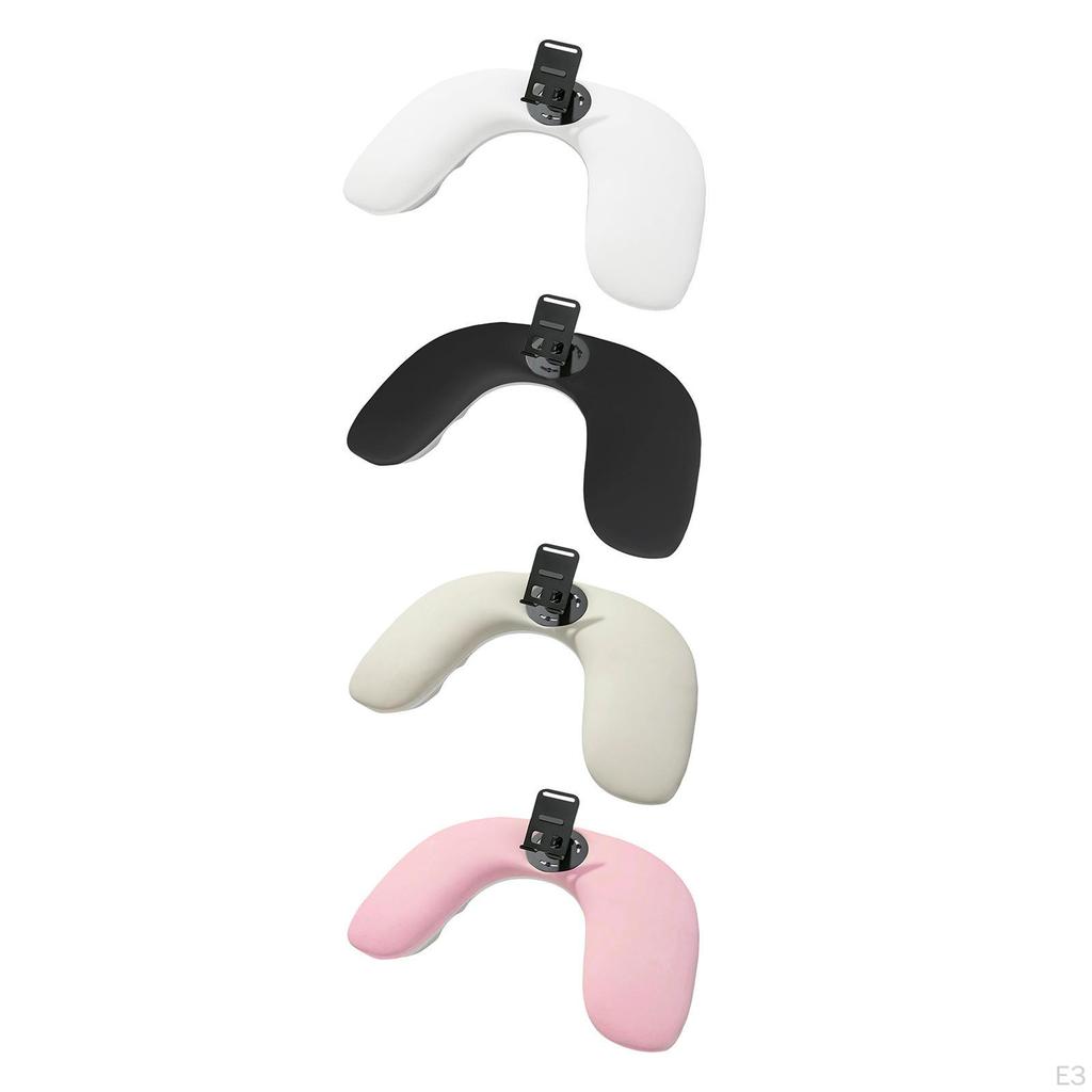 Nail Arm Rest U Shape Hand Cushion Manicure Stand Ergonomic PU Leather Removable Support Comfortable