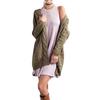 Women's Loose Open Front Long Sleeve Chunky Knit Cable Cardigans Sweater with Pockets Cozy Knit Cardigan, Casual Loose Fit