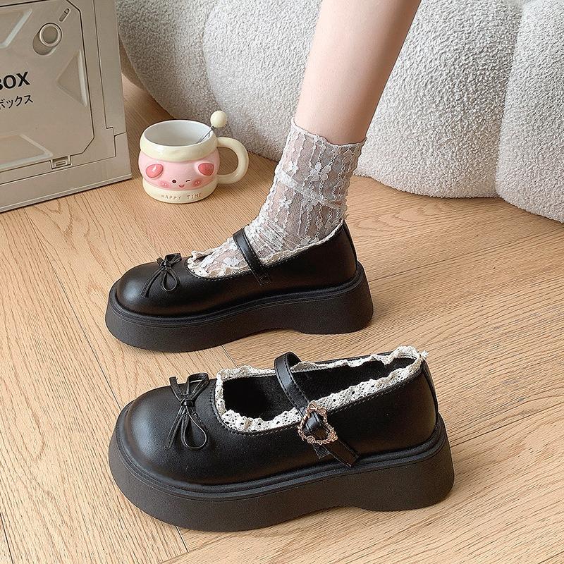 Fashion Women's Mary Jane Shoes Fashion Shallow Mouth Single Shoes Japanese-style Cute Round Toe Jk Shoes for Women Small Leather Shoe