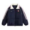 American retro embroidery label lapel cotton jacket female student winter loose versatile thickened bread clothes tide