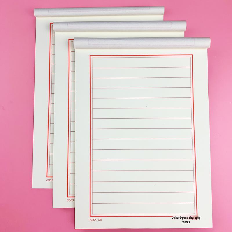 Calligraphy Practice Paper: Horizontal and Vertical Lines & Styles