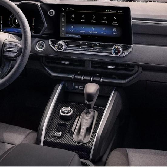 Carbon Fiber Gear Shift Panel Cover Trim For Chevrolet Colorado -2026