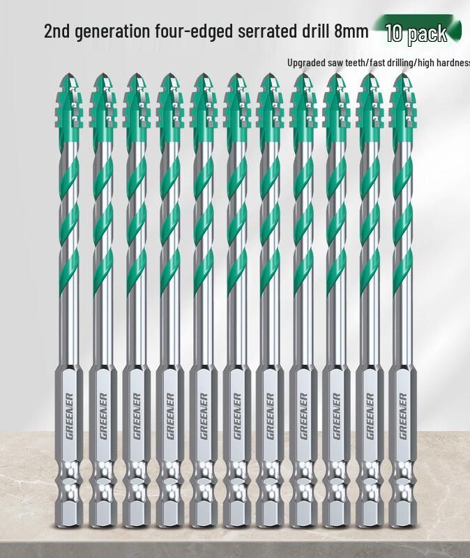 

Lülin 8mm Four-Edge Serrated Drill Bit Set CN plug (adapter included)