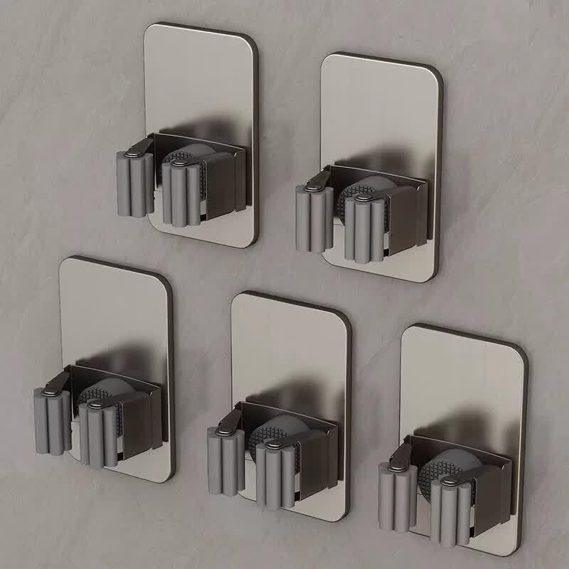 LIEI Punch-Free Suction Cup Mop and Broom Holder