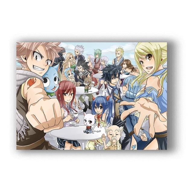 Mural Anime Fairy Tail Oil Painting Printmaking Mural Home Decoration Poster Decorative Art
