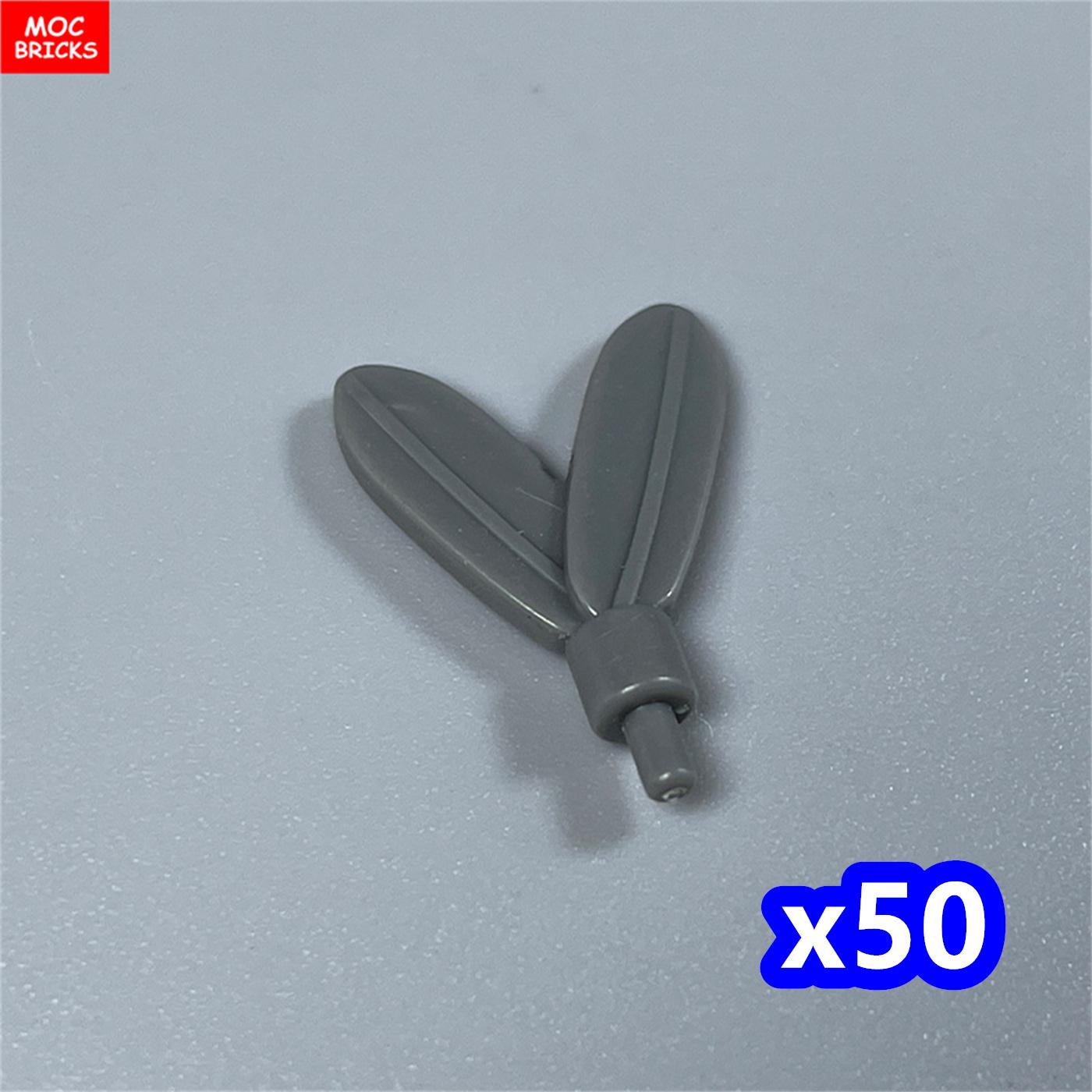 

50pcs\lot MOC BLOCKS Headgear Plume Feathers featuring Pin fit featuring 30126 construction bricks playthings kid gift idea