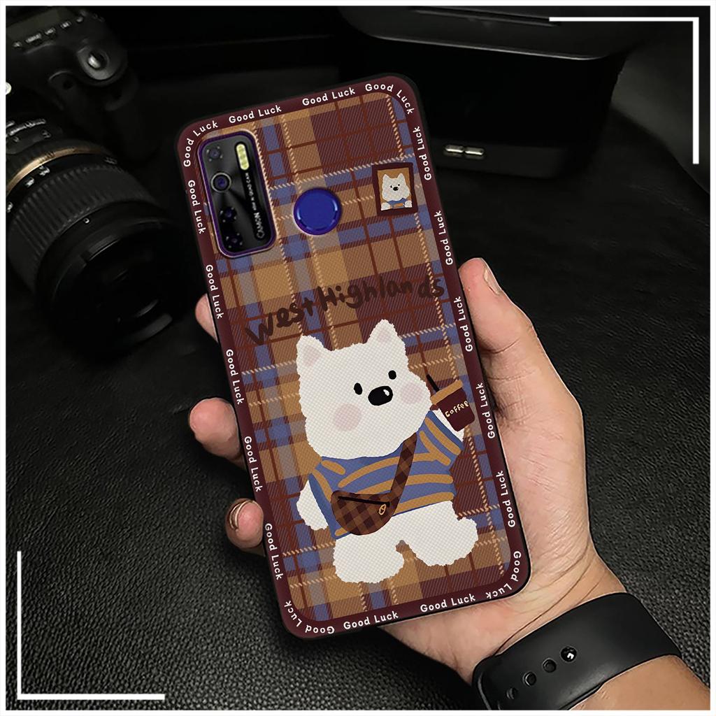 Durable Phone Pouch Phone Case For Tecno Camon15/15Air/16S/KD7H/CD6/CD7/Spark5/5Pro Anti-knock Graffiti Cartoon Silicone