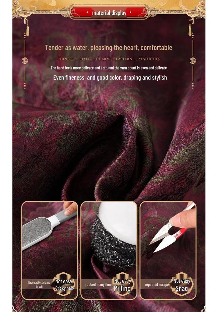 Stylish Spring Autumn Chinese Jacket for Middle-Aged Women: 60s-70s Versatile Long Sleeve