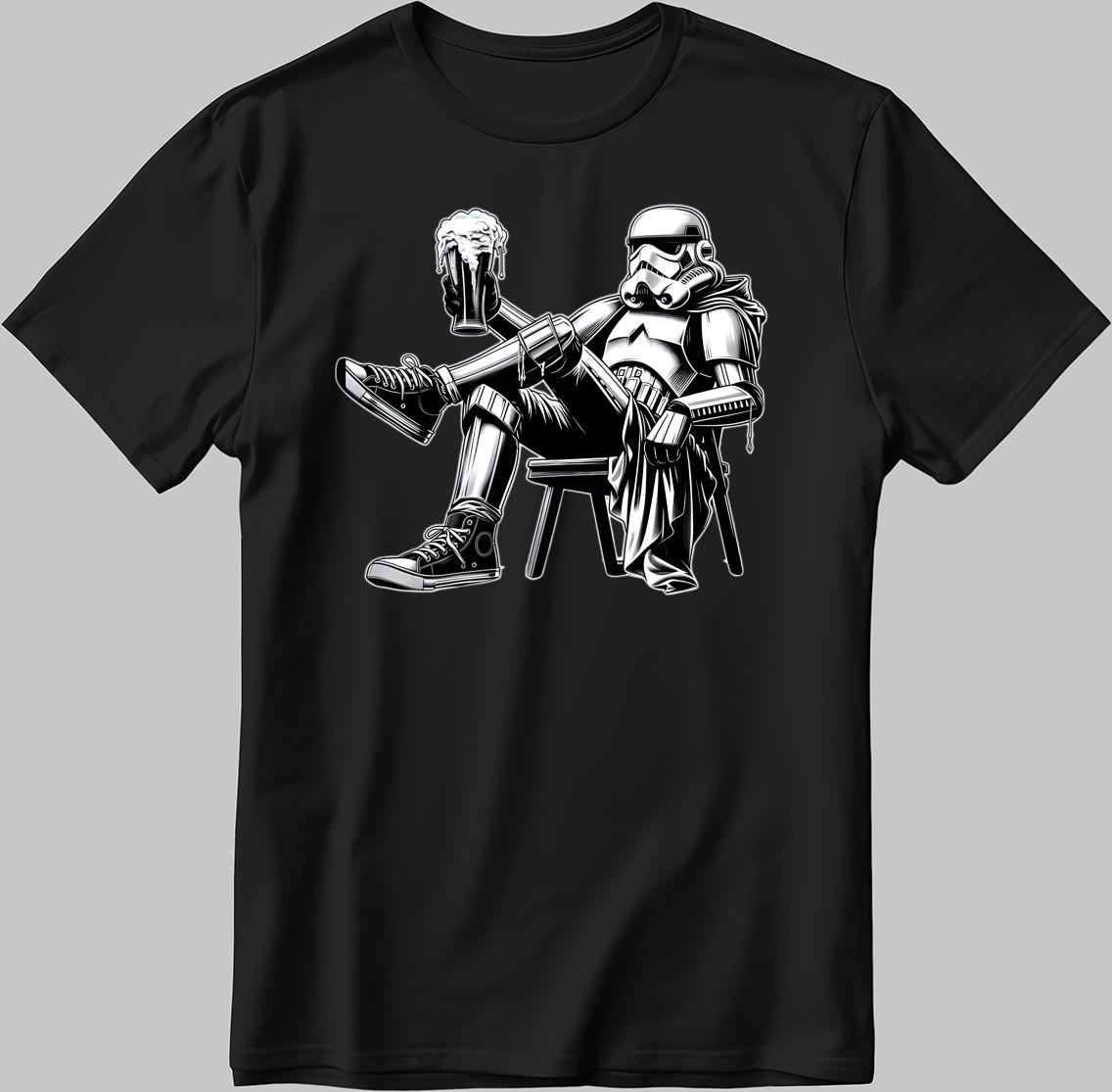 StarWars Stormtrooper Black White Men/ Women T Shirt AA09 S