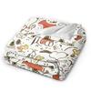 Snoopys Cartoon Flannel Blanket Awesome Throw Blankets for Home 150*125cm Bedspread,