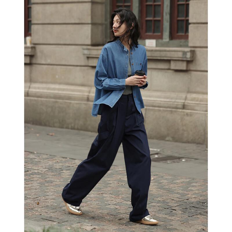 Demana Stylish Denim Shirt L