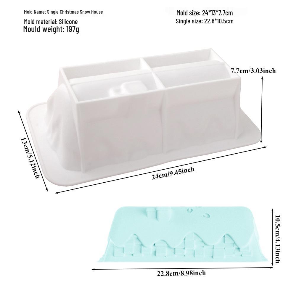 Shenhong Vánoční silikonová forma: 6-dutinkové stromkové a santovské dekorace na pěnový dort a pečení čokolády