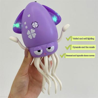 Yousheng Elektrisches Tanzender Oktopus Spielzeug mit LED Lichtern Musik Hindernisvermeidung Oktopus Spielzeug Kleinkinder Jungen Mädchen Wiederaufladbar Interaktives Krabbelspielzeug