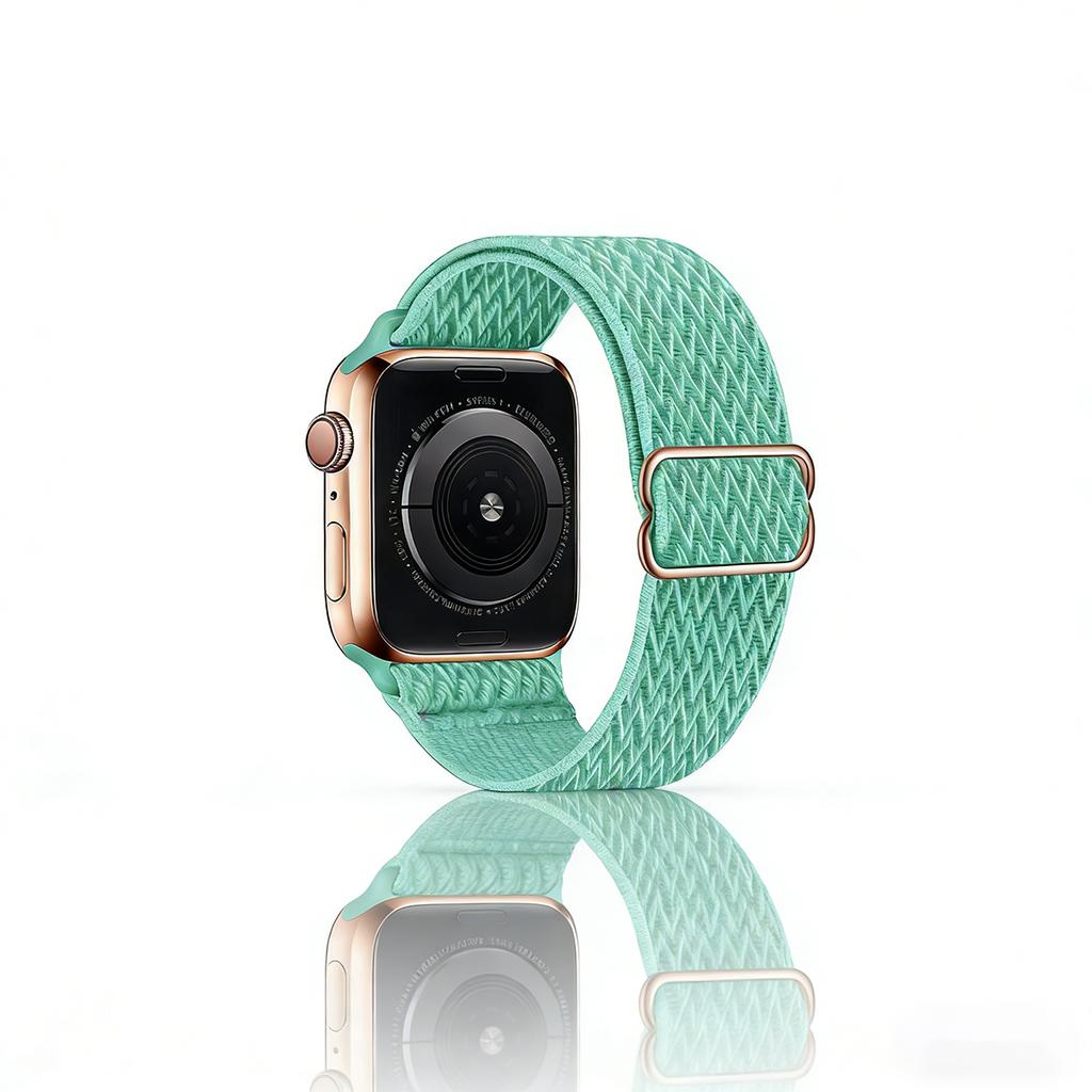 Stretchy Nylon Band for Apple Watch Series 11 10 Ultra 3/2 SE 42mm 38mm 46mm 41mm 45mm 49mm Adjustable Sport Strap for Women Men