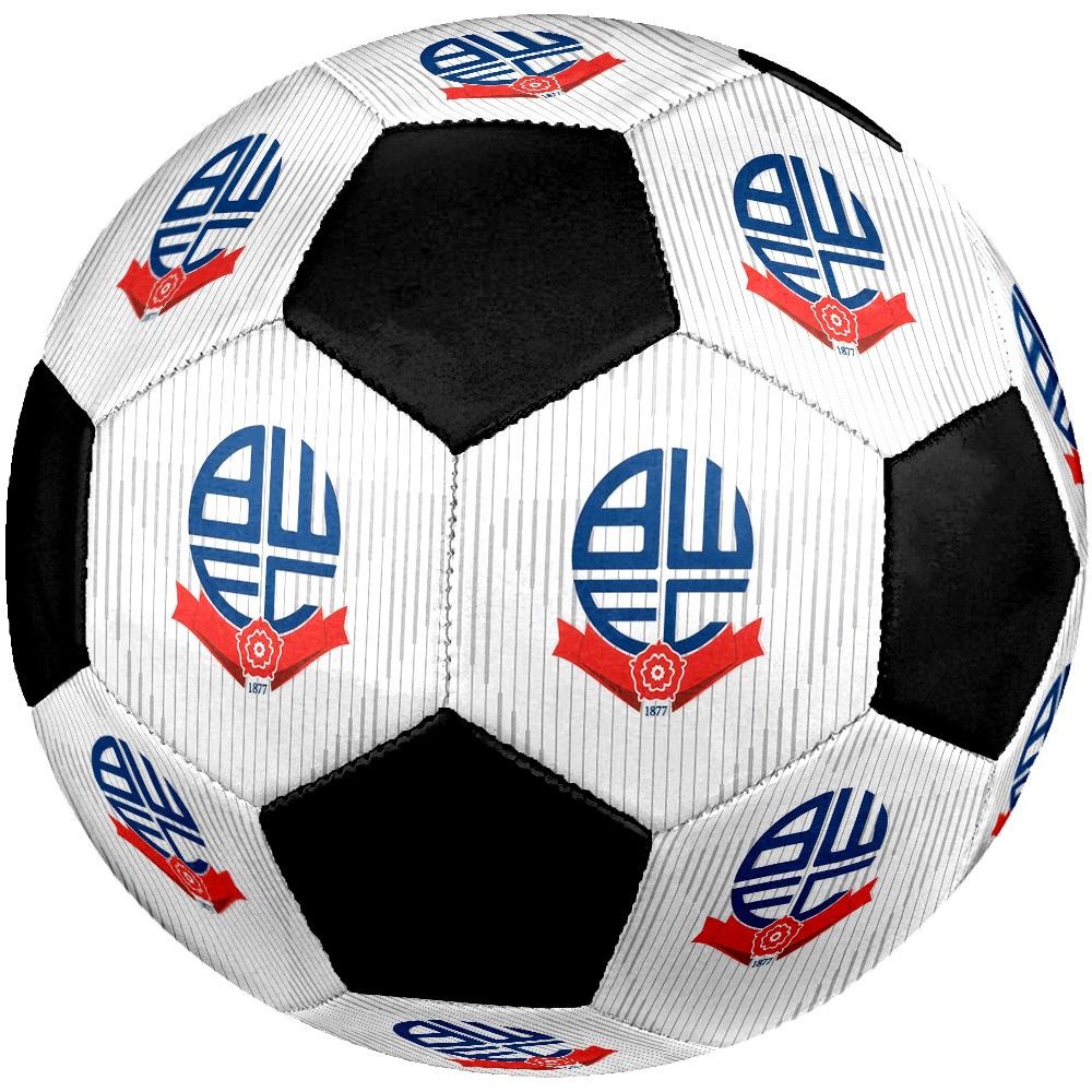 Bolton Wanderers F.C Soccer Ball Colorful All Ages Machine Stitched PVC Competition Ready Durable High-Bounce.SIZE5