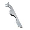 False Eyelash Nippers Curved Eyelash Extension Applicator Stainless Steel Tweezers for Applying False Eyelash